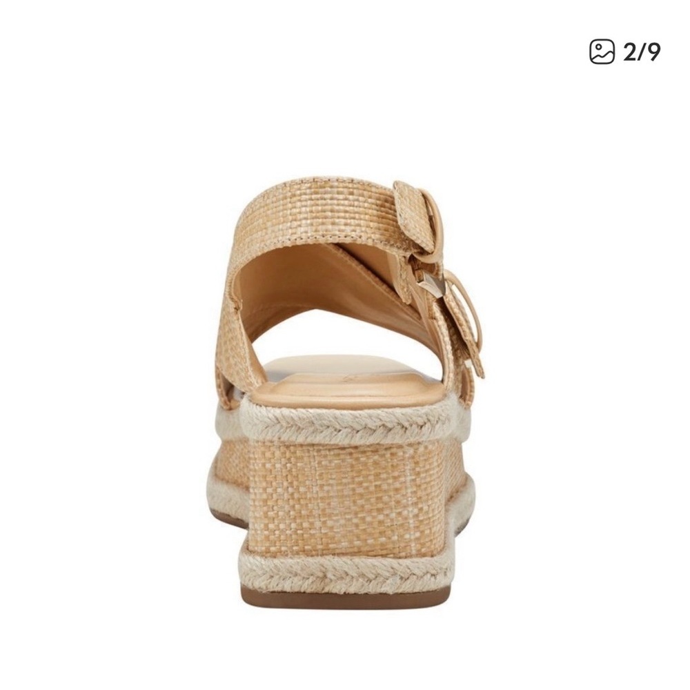 Marc Fisher Renda Woven Platform Slingback Sandal - Natural - Picture 5 of 8